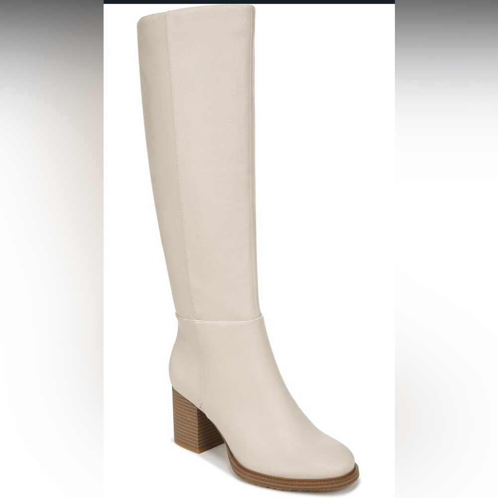 ZODIAC Cream Knee-High Boots